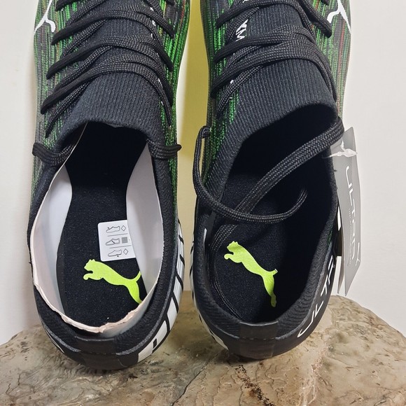 NEW PUMA Men\'s Ultra 3.2 FG/AG Soccer Cleats 106300-02 Black Green Size 11.5 main image 7
